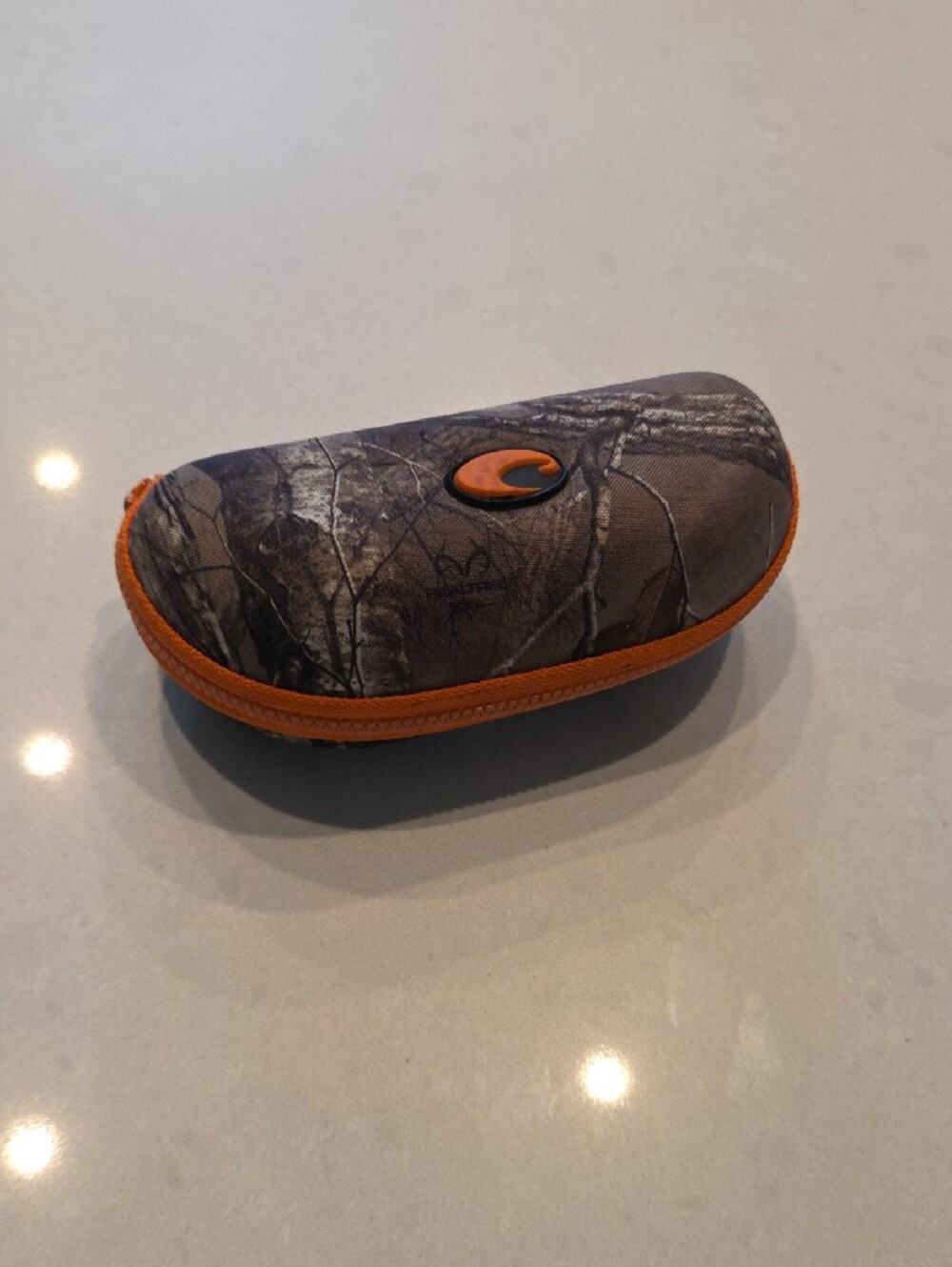 Costa Amber Lens Sun/Shooting Glasses. Case With Accents in Orange and Black - Picture 6 of 6